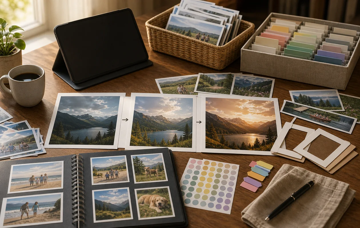 Illustration zu Adobe Photoshop Elements: Alltagsfotos werden sortiert, zugeschnitten und behutsam korrigiert