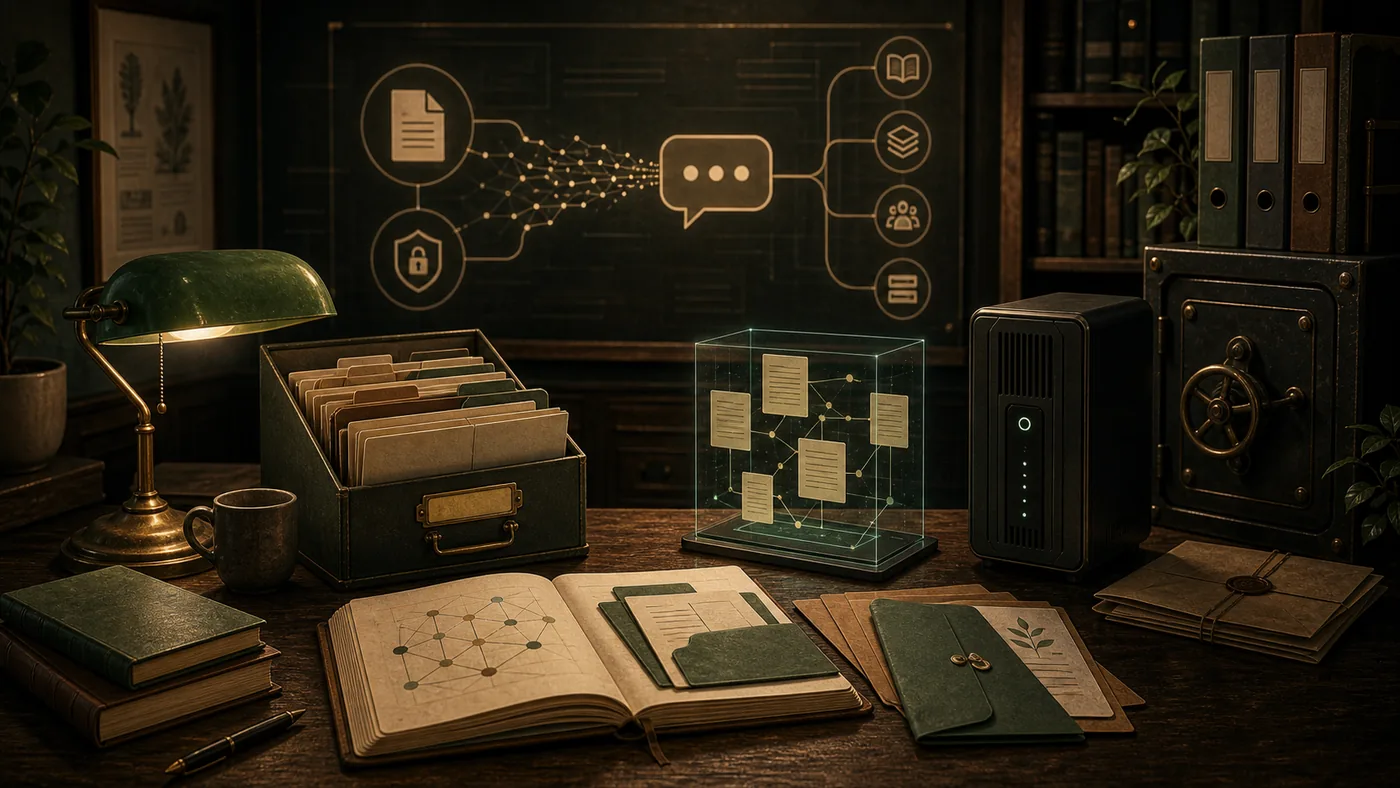 Illustration for AnythingLLM: local knowledge assistant with document archive and chat links