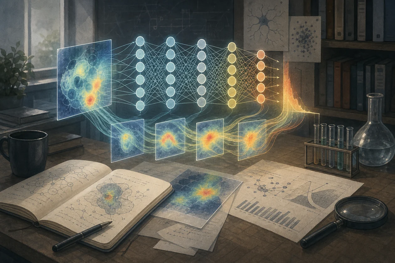Illustration zu Captum: Forschungsteam untersucht Modellentscheidungen mit Attributionskarten und neuronalen Netzen