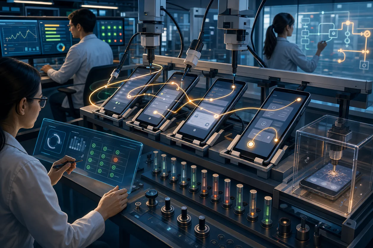 Illustration for Espresso: mobile testing lab checks gestures, navigation, and failed states