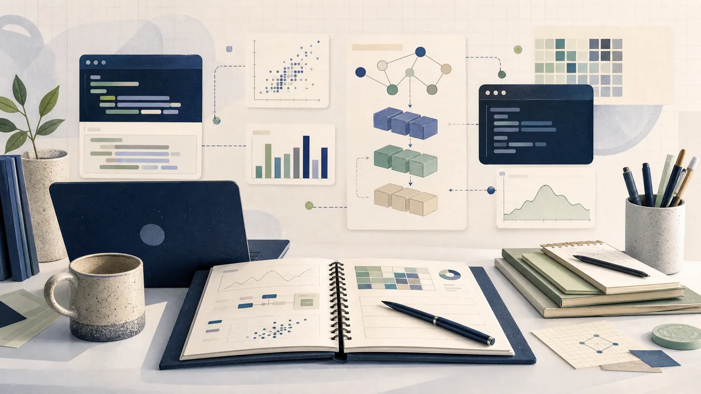 Illustration for Jovian: data science notebook with models, charts and learning notes