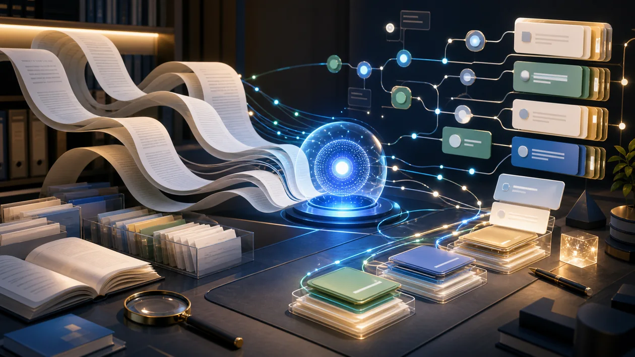 Illustration for Kimi: AI assistant organizes long documents, research paths, and context cards