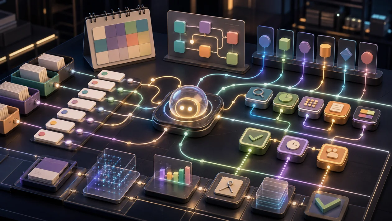 Illustration for Lindy: AI agent plans tasks, connects apps, and runs workflows through check gates