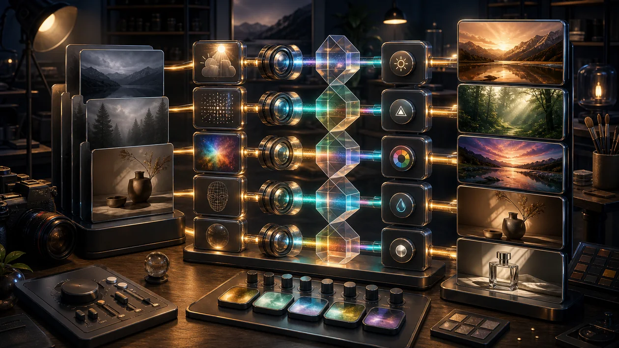 Illustration for Luminar: photo workflow improves light, color, clarity, and image mood