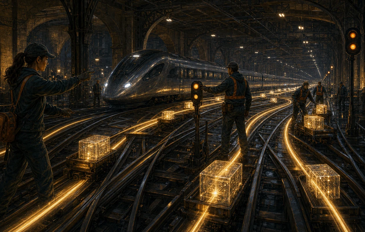 Illustration for Presto: fast query rails through a data warehouse