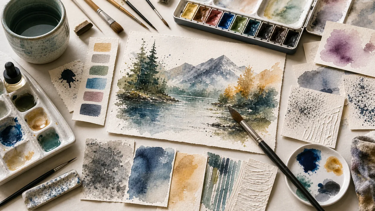 Illustration for Rebelle: Brushes, pigments, and paper textures build a natural-media digital illustration