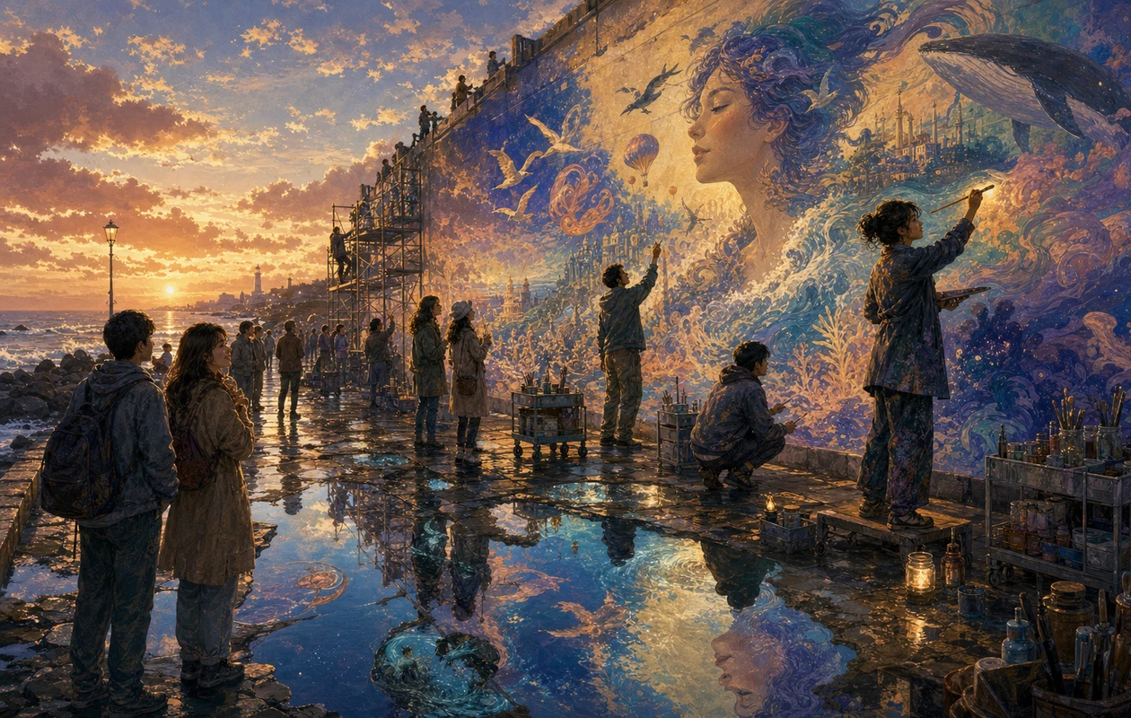 Illustration for SeaArt: tidal gallery for image ideas and style variants