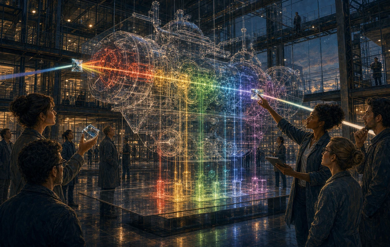 Illustration for SHAP: explanation crystals showing model contributions and influence lines