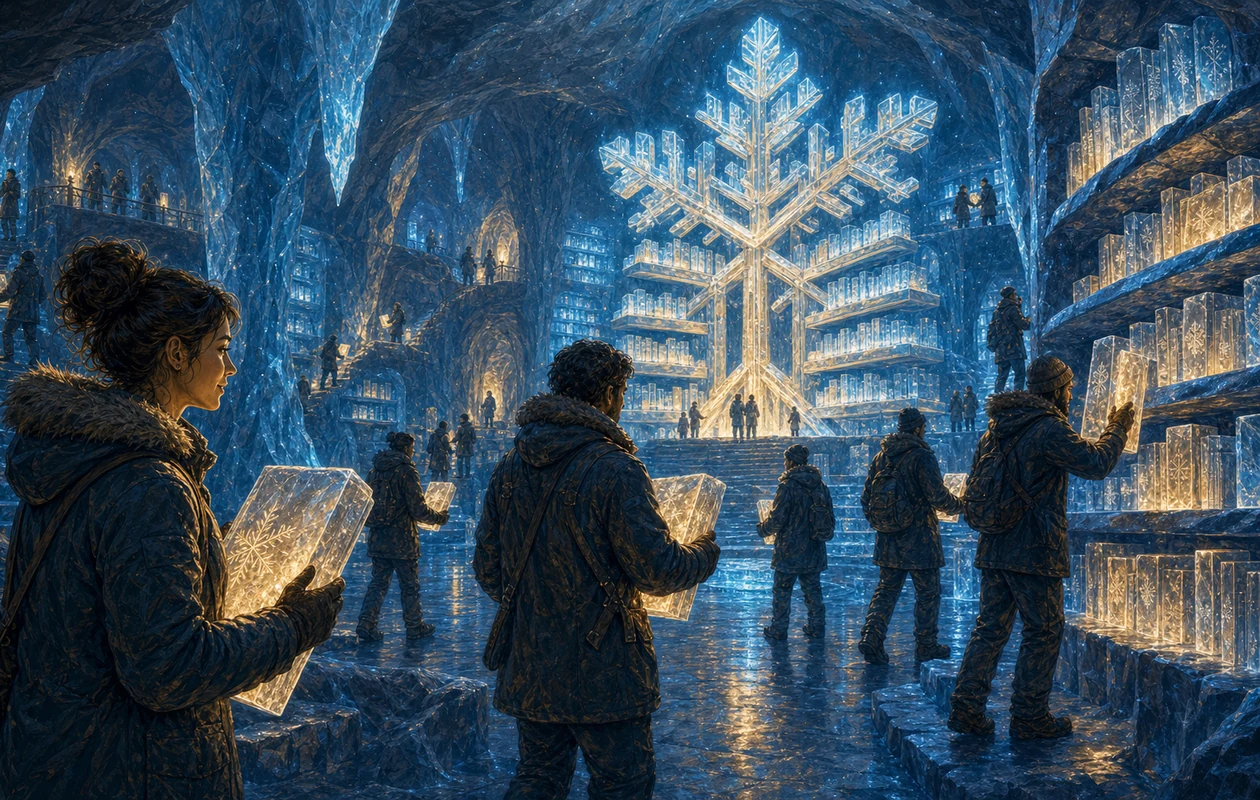 Illustration for Snowflake: ice vault for analytics stores and secure queries