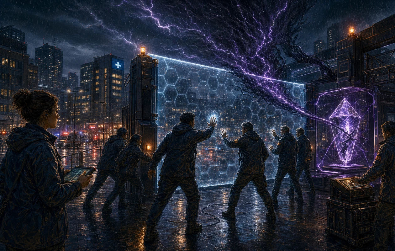 Illustration for Sophos Intercept X: quarantine lab shielding endpoints from attack signals
