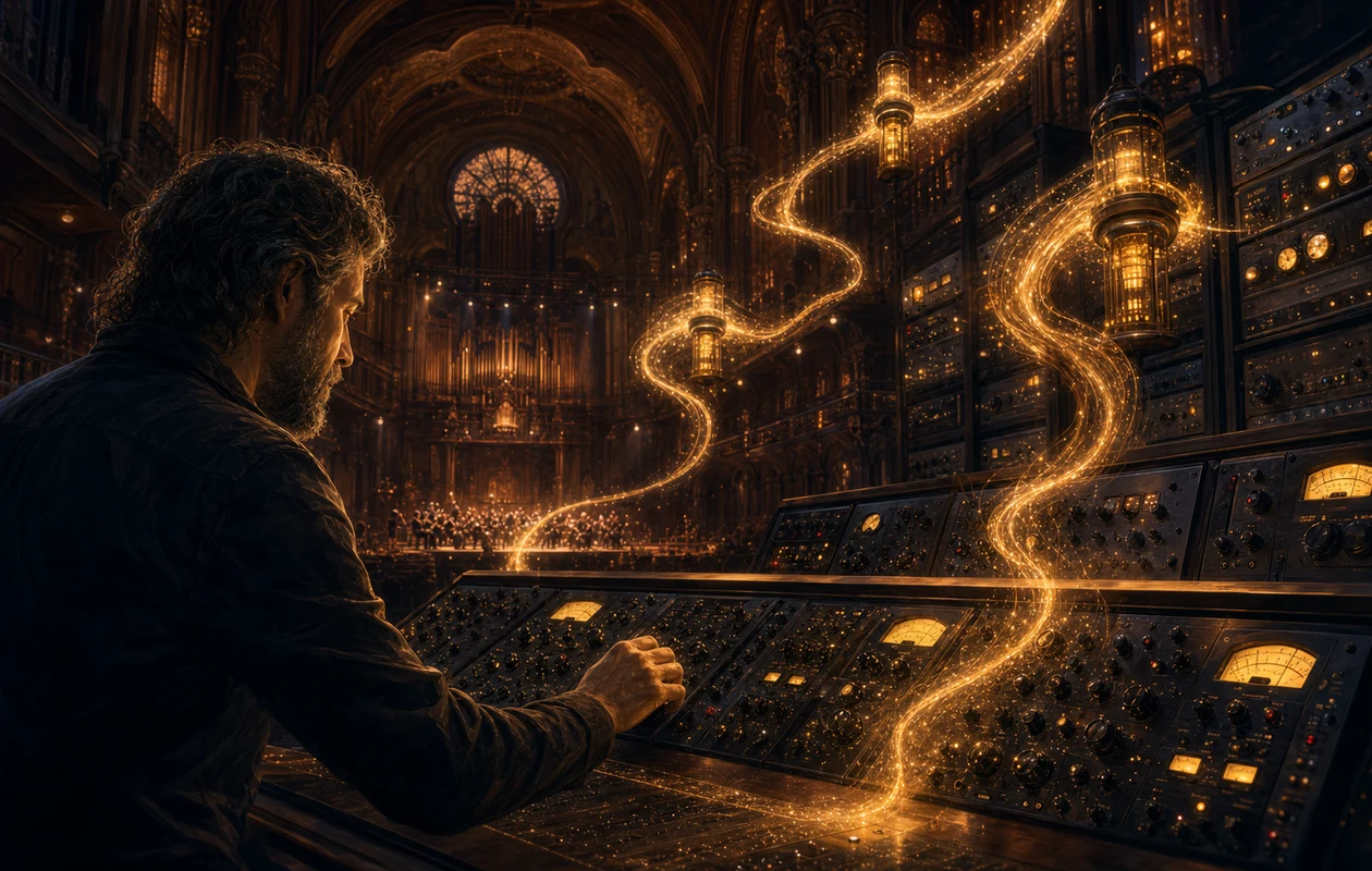 Illustration for t-racks-von-ik-multimedia: mastering in the concert hall