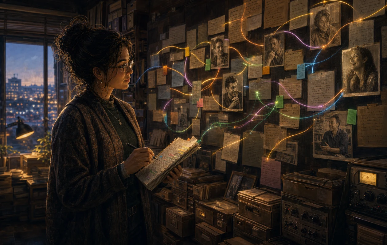 Illustration for taguette: qualitative coding in the archive room