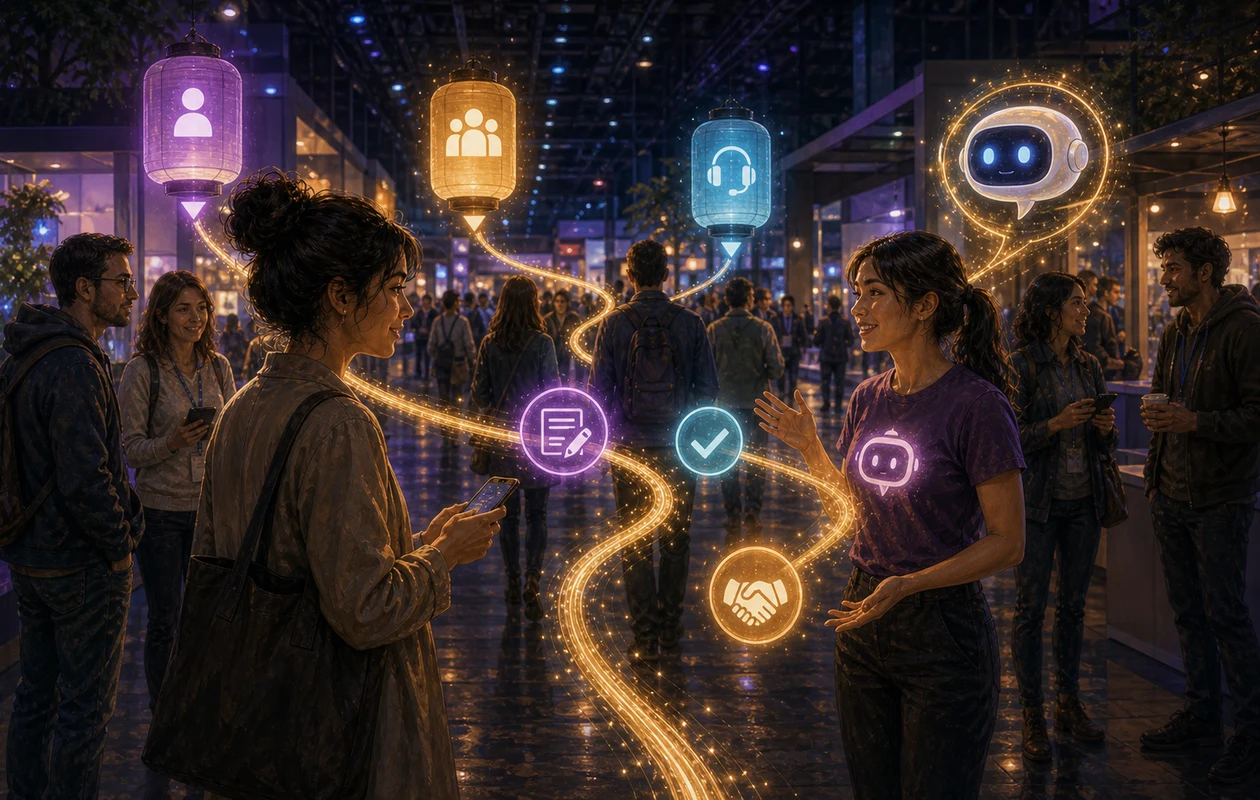 Illustration for tars: chatbot guidance through the expo