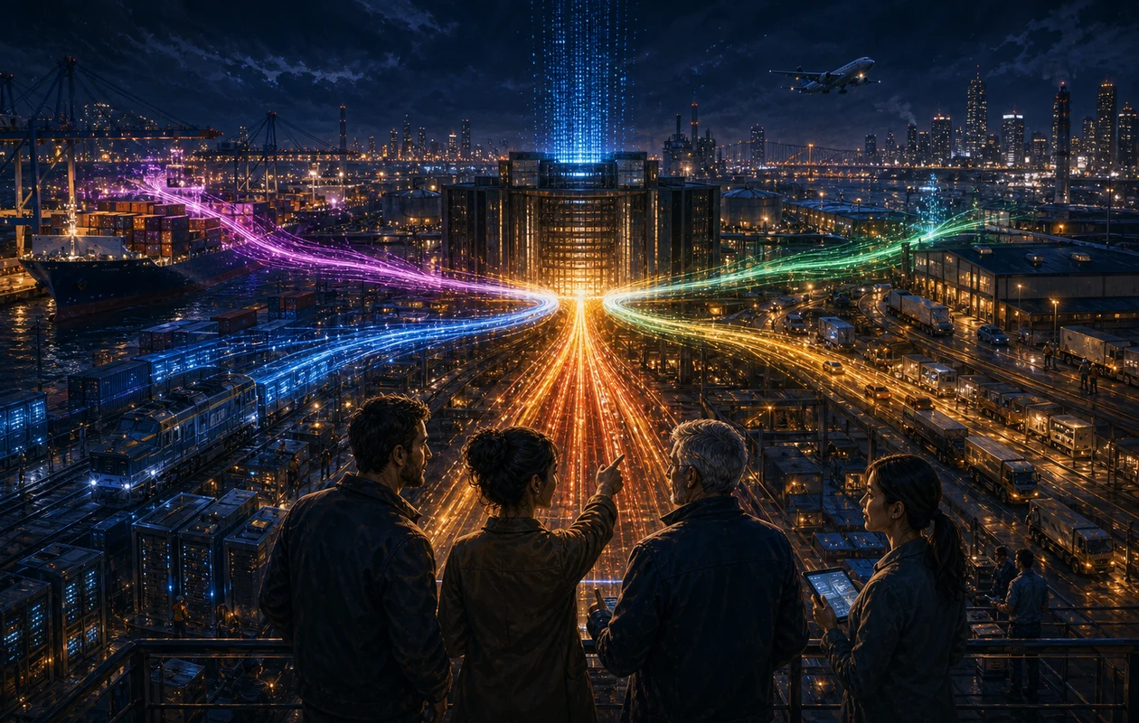 Illustration zu teradata-vantage: Enterprise-Daten im Logistik-Hub
