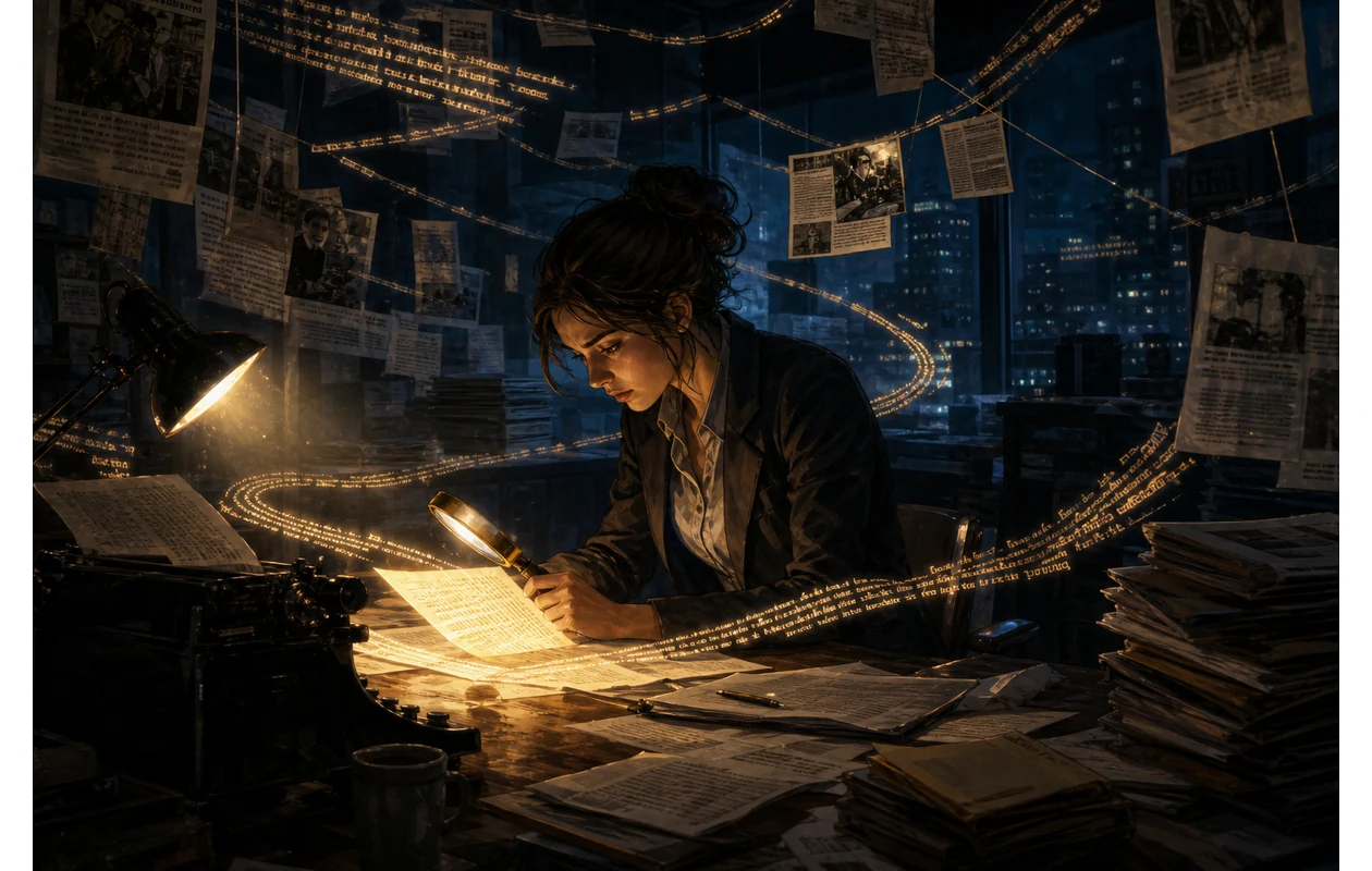 Illustration for textai: Reporter uncovering patterns in text