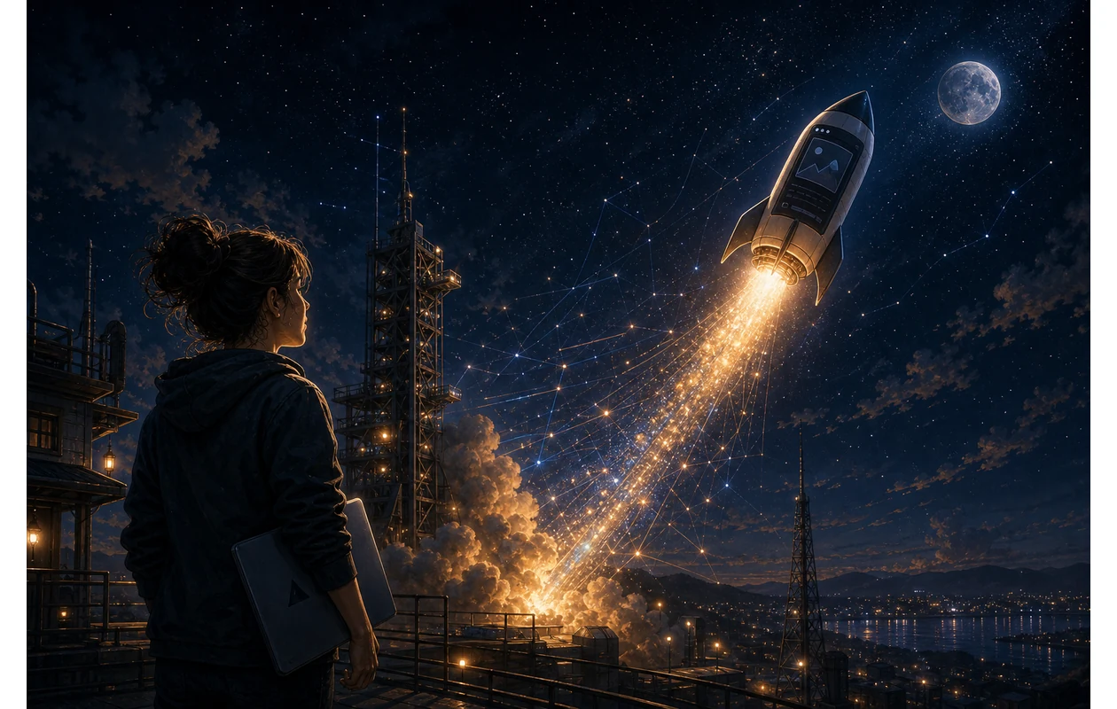 Illustration zu veed-io: Creator shaping a short video story